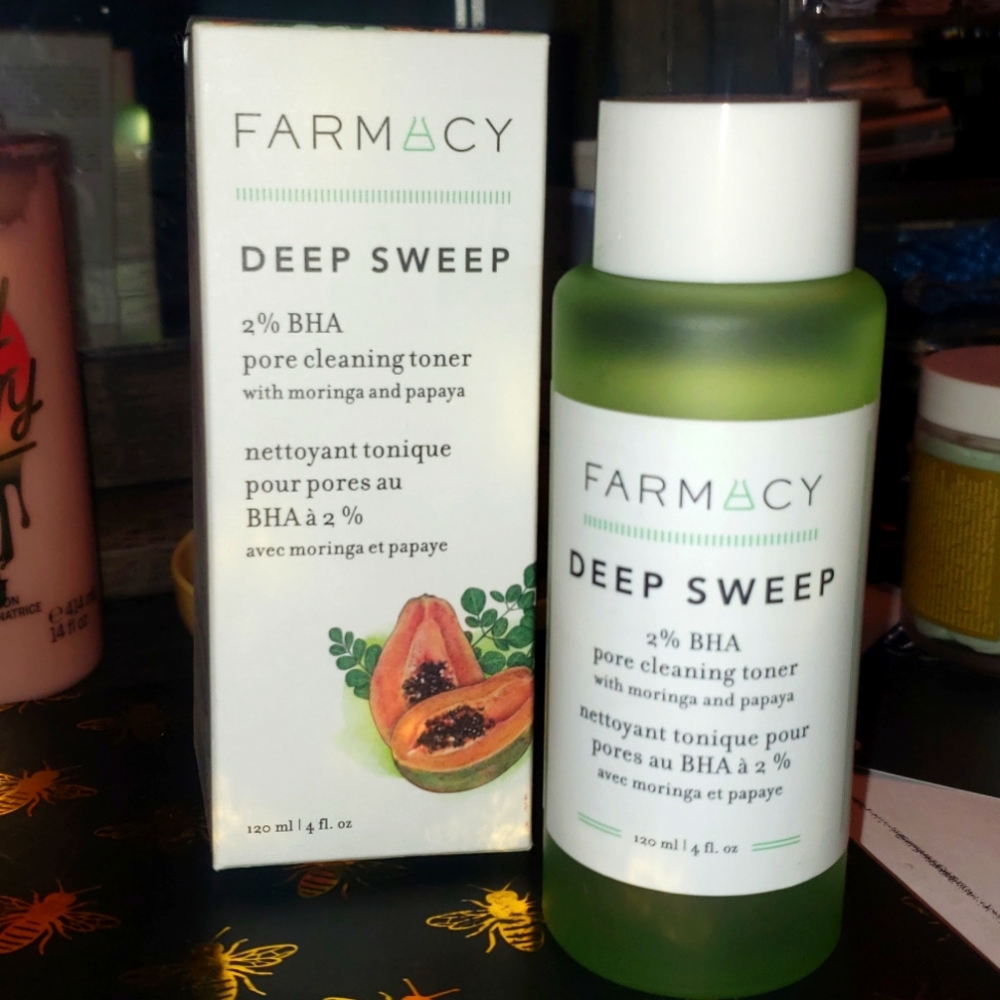 Farmacy Deep Sweep pore cleaning toner alcohol free!